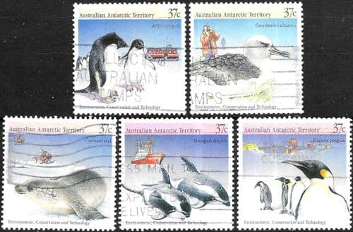 Australian Antarctic Territory 1988 Environment Conservation and Technology Set Fine Used