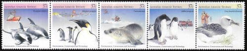 Australian Antarctic Territory 1988 Environment Conservation and Technology Strip Set Fine Mint