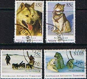Australian Antarctic Territory 1994 Dogs Huskies Set Fine Used