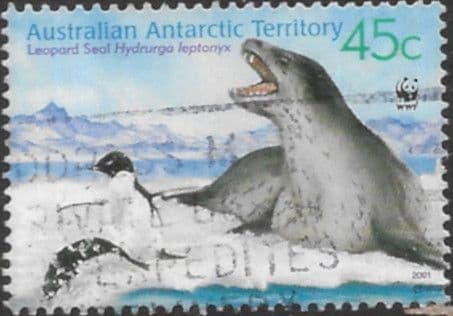 Australian Antarctic Territory 2001 Leopard Seal SG 153 Fine Used