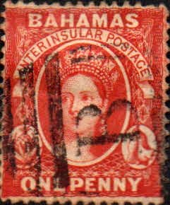Bahamas 1863 Queen Victoria SG 20 Fine Used