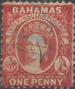 Bahamas 1863 Queen Victoria SG 24 Fine Used