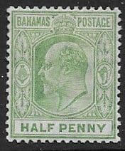 Bahamas 1906 King Edward VII SG 71 Fine Mint