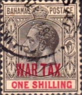 Bahamas 1918 War Tax Overprint SG 99 Fine Used