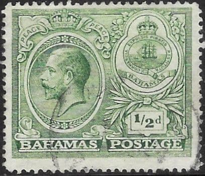 Bahamas 1920 George V Peace Celebration SG 106 Fine Used