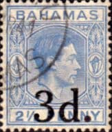 Bahamas 1940 George VI SG 161 Surcharged Fine Used