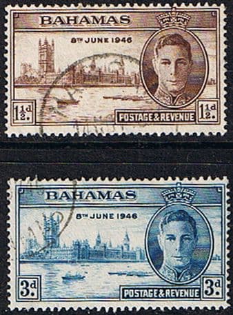 Bahamas 1946 King George VI Victory Set Fine Used