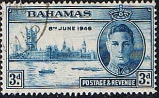 Bahamas 1946 King George VI Victory SG 177 Fine Used