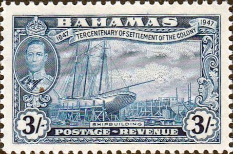 Bahamas 1948 Tercentenary of Ship Building SG 190 Fine Mint