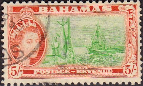 Bahamas 1954 Tuna Fishing SG 214 Fine Used