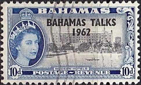 Bahamas 1963 Talks Overprinted SG 225 Fine Used
