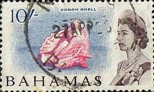 Bahamas 1965 SG 260 Queen or Pink Conch Shell Fine Used