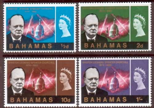 Bahamas 1966 Churchill Set Fine Mint