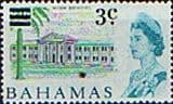 Bahamas 1966 Decimal Surcharge SG 275 High School Fine Mint