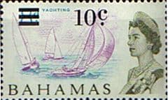 Bahamas 1966 Decimal Surcharge SG 279 Yachting Fine Mint