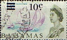 Bahamas 1966 Decimal Surcharge SG 279 Yachting Fine Used