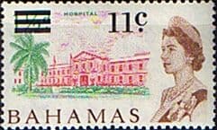 Bahamas 1966 Decimal Surcharge SG 280 Hospital Fine Mint
