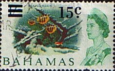 Bahamas 1966 Decimal Surcharge SG 282 Sea Garden Fine Used