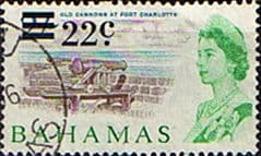 Bahamas 1966 Decimal Surcharge SG 283 Fort Charlotte Fine Used