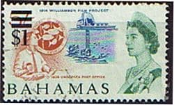 Bahamas 1966 Decimal Surcharge SG 285 1914 Williamson Film Project Fine Used