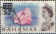 Bahamas 1966 Decimal Surcharge SG 286 Conch Shell Fine Used