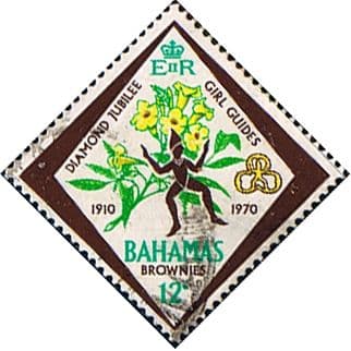 Bahamas 1970 Girl Guides Badge of Brownies SG 343 Fine Used