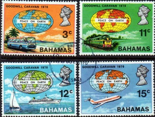 Bahamas 1970 Goodwill Caravan Set Fine Used