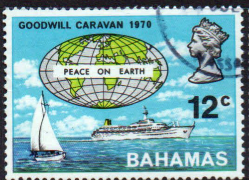 Bahamas 1970 Goodwill Caravan SG 349 Fine Used