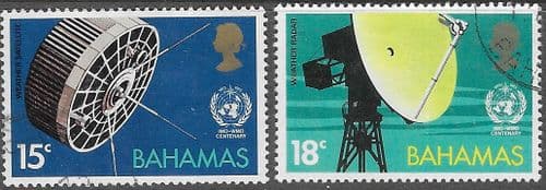 Bahamas 1973 Weather Satellites Set Fine Used