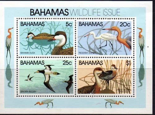 Bahamas 1981 Wildlife Miniature Sheet Fine Mint