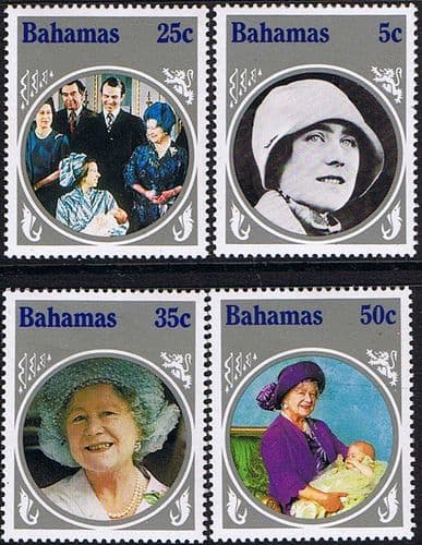 Bahamas 1985 Queen Mother Life and Times Set Fine Mint