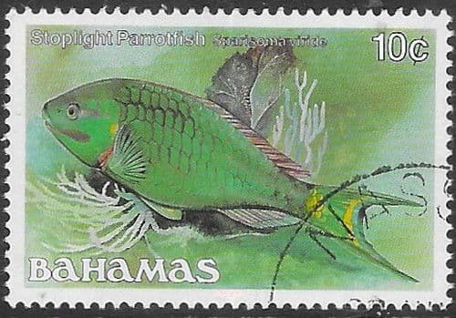 Bahamas 1986 Fish Stoplight Parrotfish SG 759A Fine Used