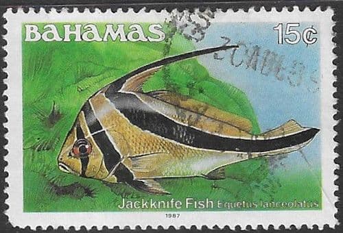 Bahamas 1986 Fish Stoplight Parrotfish SG 760B Fine Used