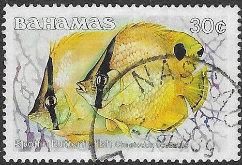 Bahamas 1986 Fish Stoplight Parrotfish SG 763A Fine Used