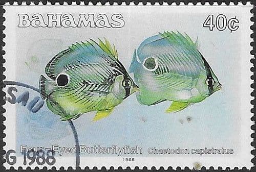 Bahamas 1986 Fish Stoplight Parrotfish SG 765B Fine Used