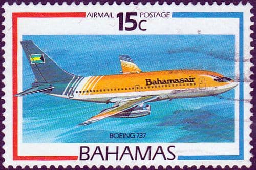 Bahamas 1987 Air Aircraft SG 800 Fine Used