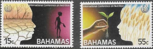 Bahamas 1992 International Conference on Nutrition, Rome Set Fine Mint
