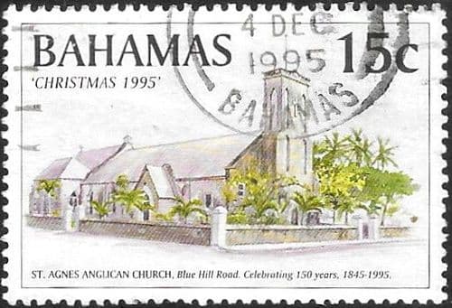 Bahamas 1995 Christmas. Churches SG 1052 Fine Used