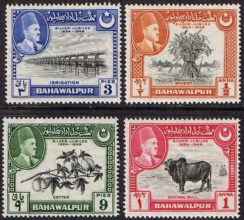 Bahawalpur 1949 Silver Jubilee Set Fine Mint