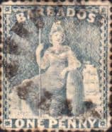 Barbados 1875 Queen Victoria Britania SG 73 Fine Used