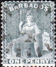 Barbados 1875 Queen Victoria Britania SG 74 Fine Used