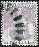 Barbados 1875 Queen Victoria Britania SG 75 Fine Used