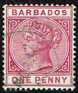 Barbados 1882 Queen Victoria Head SG 92 Fine Used