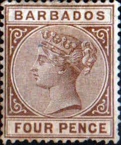 Barbados 1882 Queen Victoria Head SG 99 Fine Mint