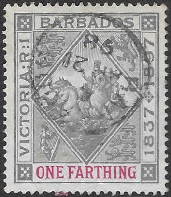 Barbados 1897 Diamond Jubilee SG 116 Fine Used