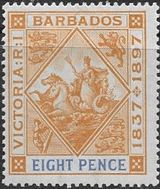 Barbados 1897 Diamond Jubilee SG 122 Fine Mint