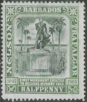 Barbados 1906 Nelson Centenary SG 146 Fine Mint