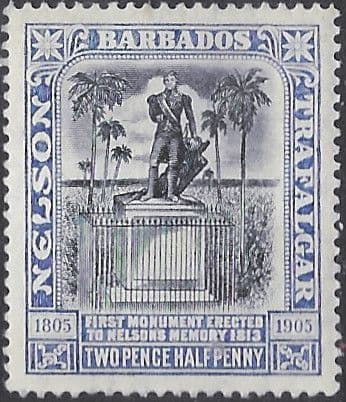 Barbados 1907 Nelson Centenary SG 162 Fine Mint
