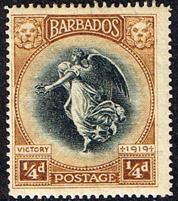 Barbados 1920 Victory SG 201 Fine Mint