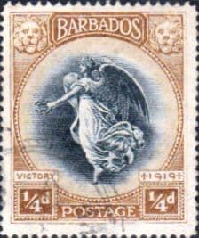 Barbados 1920 Victory SG 201 Fine Used